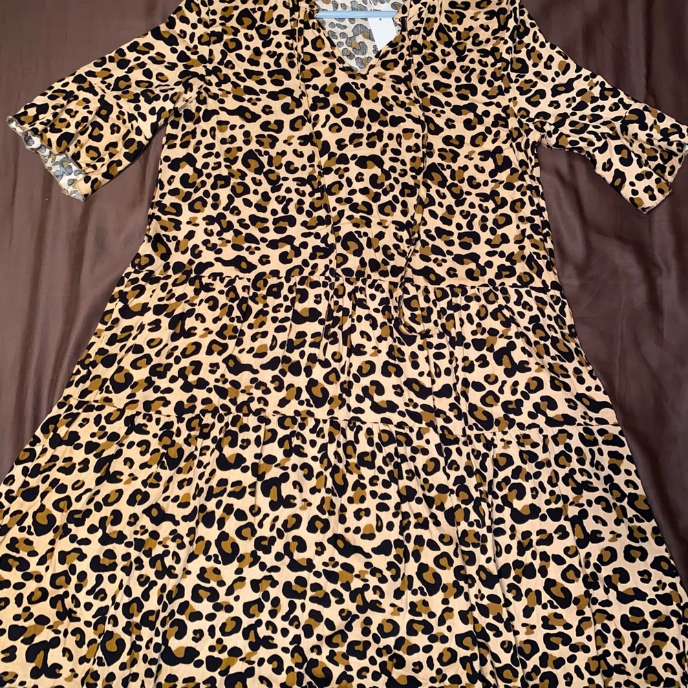 Leopard print dress